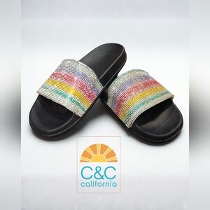 C & C Rhinestine slides